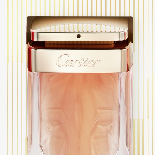 Cofre La Panthère Eau de Parfum 75 ml, vaporizador de viaje 10 ml y leche corporal perfumada 100 ml. Cofre